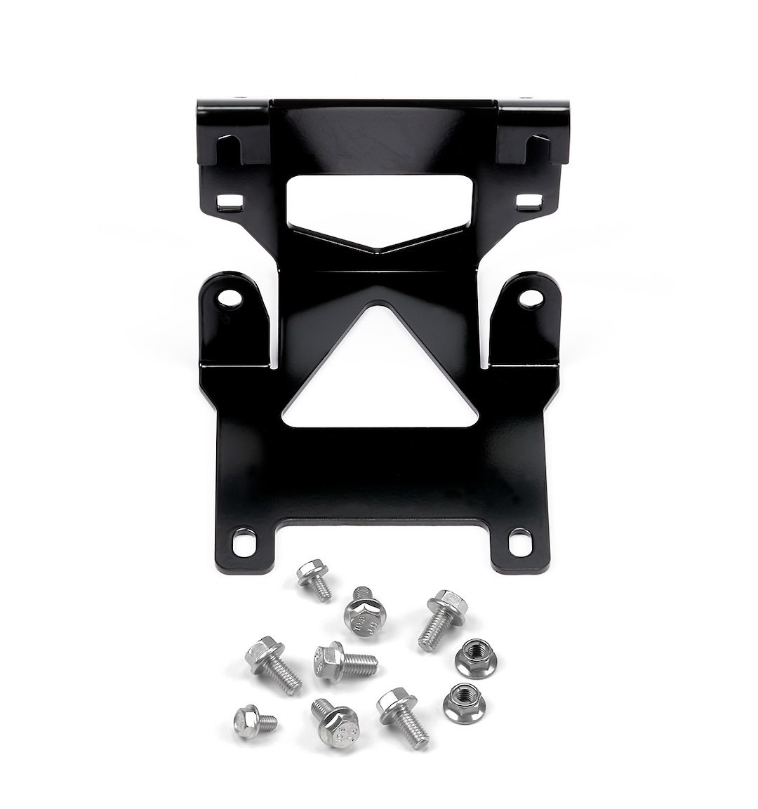 WARN Industries Winch Mount, For Provantage 2500/ Provantage 3500/ Vantage 2000/ Vantage 3000 Winches, Fixed Mount, Powder Coated, Black – 100380