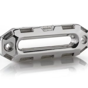 WARN Industries Winch Fairlead, Epic ™, Hawse Style, For Epic Series Winches, 1 Inch Thickness, Polished, Forged Billet Aluminum – 100660