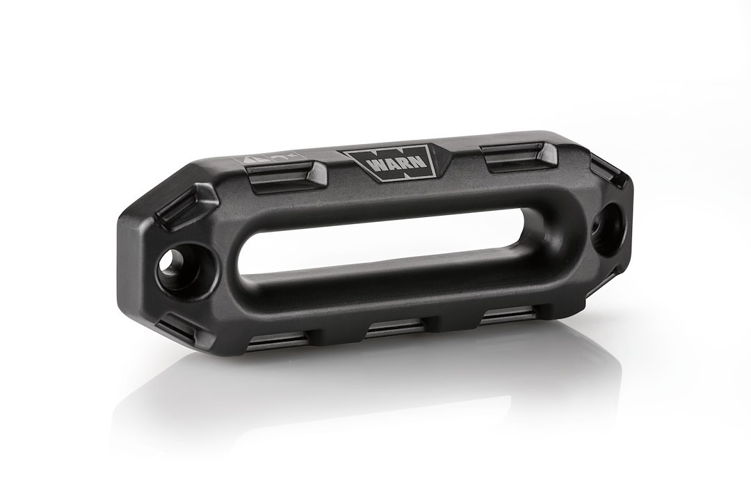 WARN Industries Winch Fairlead, Epic ™, Hawse Style, For Epic Series Winches, 1-1/2 Inch Thickness, Black, Forged Billet Aluminum – 100730