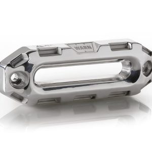 WARN Industries Winch Fairlead, Epic ™, Hawse Style, For Epic Series Winches, 1-1/2 Inch Thickness, Polished, Forged Billet Aluminum – 100735