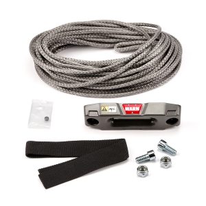WARN Industries Winch Cable, Synthetic Rope Upgrade Kit for Warn Vrx 2500/ Vrx 3500/ Axon 3500 Winches – 100969
