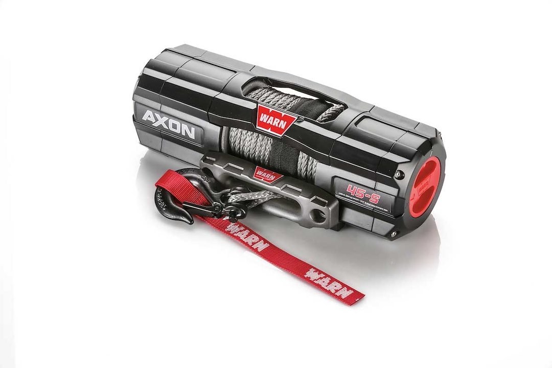 WARN Industries Winch, Axon, Vehicle Mounted, Large Atvs and Side by Sides, Waterproof, 12 Volt, 4500 Pound Line Pull Capacity – 101140