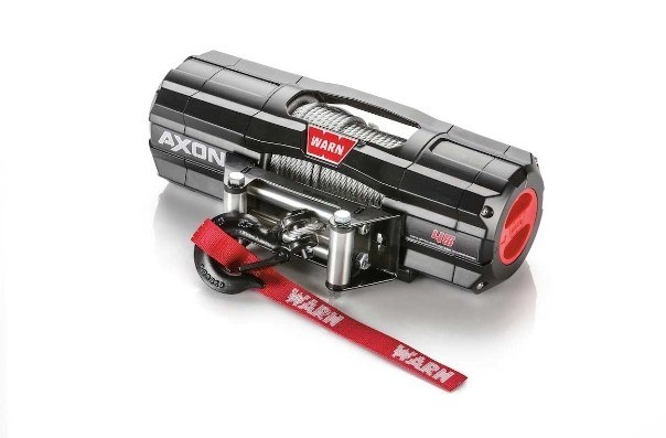 WARN Industries Winch, Axon, Vehicle Mounted, Large Atvs and Side by Sides, Waterproof, 12 Volt, 4500 Pound Line Pull Capacity – 101145