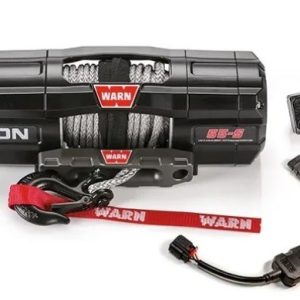 WARN Industries Winch, Axon, Vehicle Mounted, Large Atvs and Side by Sides, Waterproof, 12 Volt, 5500 Pound Line Pull Capacity – 101150