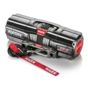 WARN Industries Winch, Axon, Vehicle Mounted, Large Atvs and Side by Sides, Waterproof, 12 Volt, 5500 Pound Line Pull Capacity – 101150