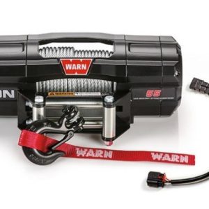 WARN Industries Winch, Axon, Vehicle Mounted, Large Atvs and Side by Sides, Waterproof, 12 Volt, 5500 Pound Line Pull Capacity – 101155