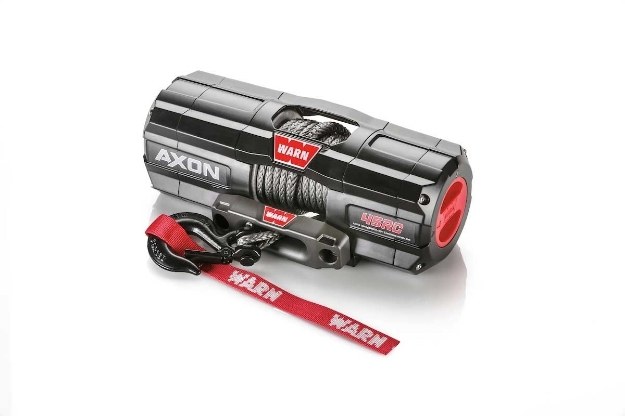 WARN Industries Winch, Axon, Vehicle Mounted, Large Atvs and Side by Sides, Waterproof, 12 Volt, 4500 Pound Line Pull Capacity – 101240