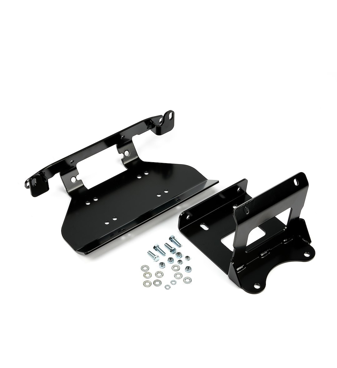 WARN Industries Winch Mount, For Vrx 25/ Vrx 35/ Vrx 45/ Axon 35/ Axon 45/ Axon 45RC/ Axon 55 Winches, Fixed Mount, Powder Coated, Black – 101394