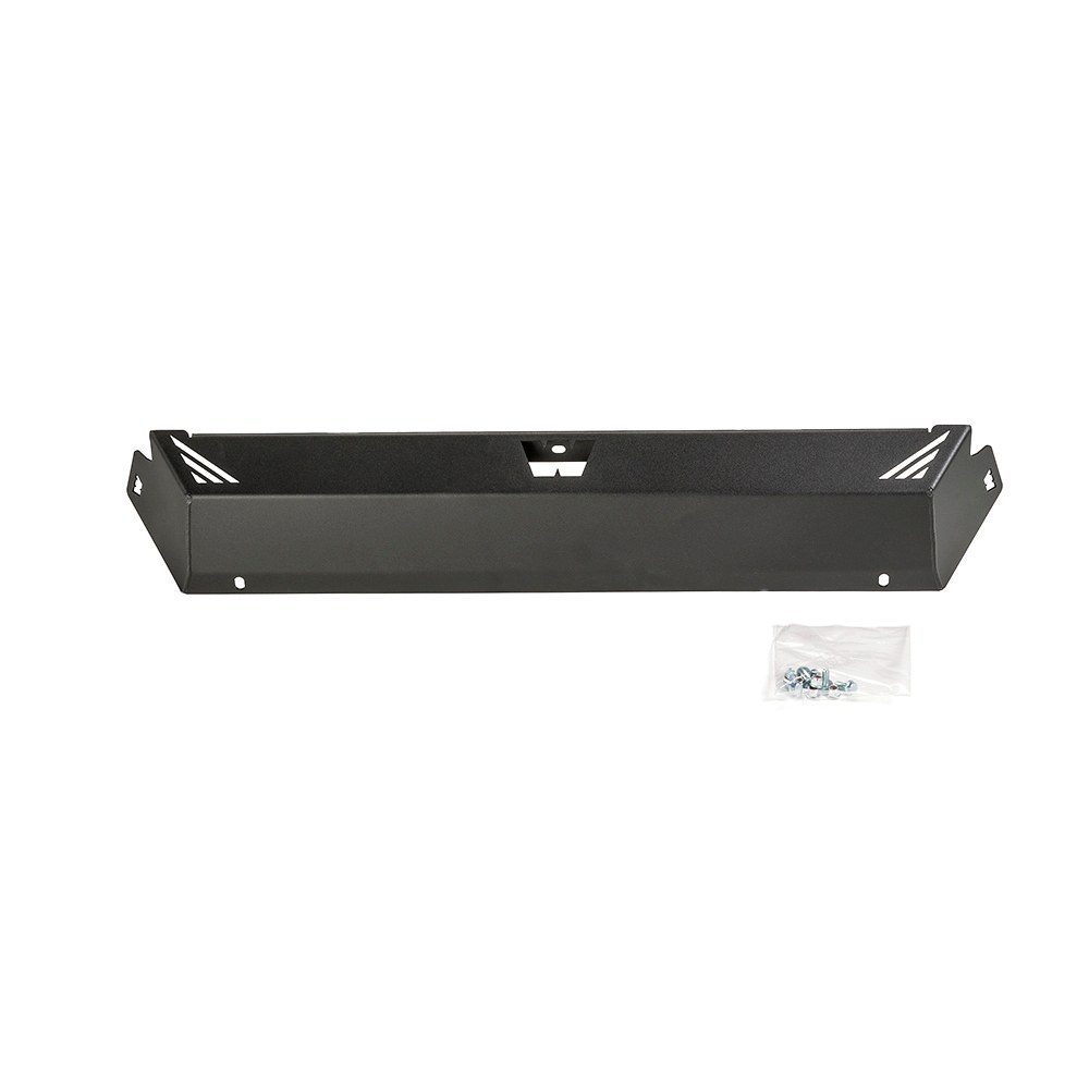 WARN Industries Skid Plate, Elite Series, Under Bumper Mount, Black, Steel – 101445