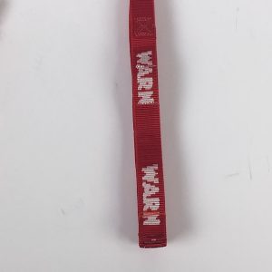 WARN Industries Winch Hook Strap, Red, Warn Logo, Pack of 100 – 101554