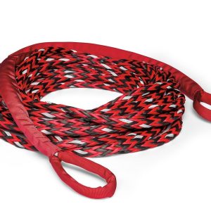 WARN Industries Winch Cable Extension, 3/8 Inch Diameter X 50 Foot Length, Spydura Nightline Rope, Reflective, Loop on Each End – 102557