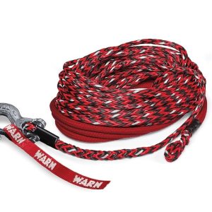 WARN Industries Winch Cable, Synthetic Spydura Nightline Rope, Reflective, For Winches Up to 12,000 Pounds – 102560
