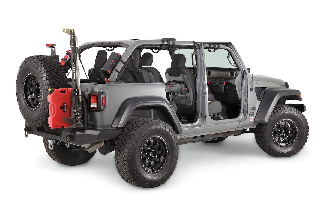 WARN Industries Gear Bag, Full Size, Attaches to Passenger Grab Handle, Black, Vinyl – 102644