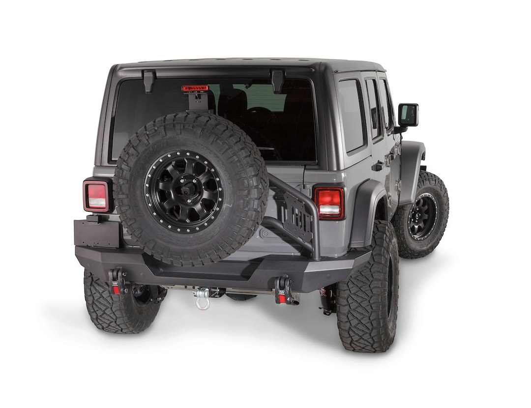 WARN Industries Jack Mount, Hi-Lift Jack, Mounts to Warn Elite Series Rear Bumper #102190, Black – 102670