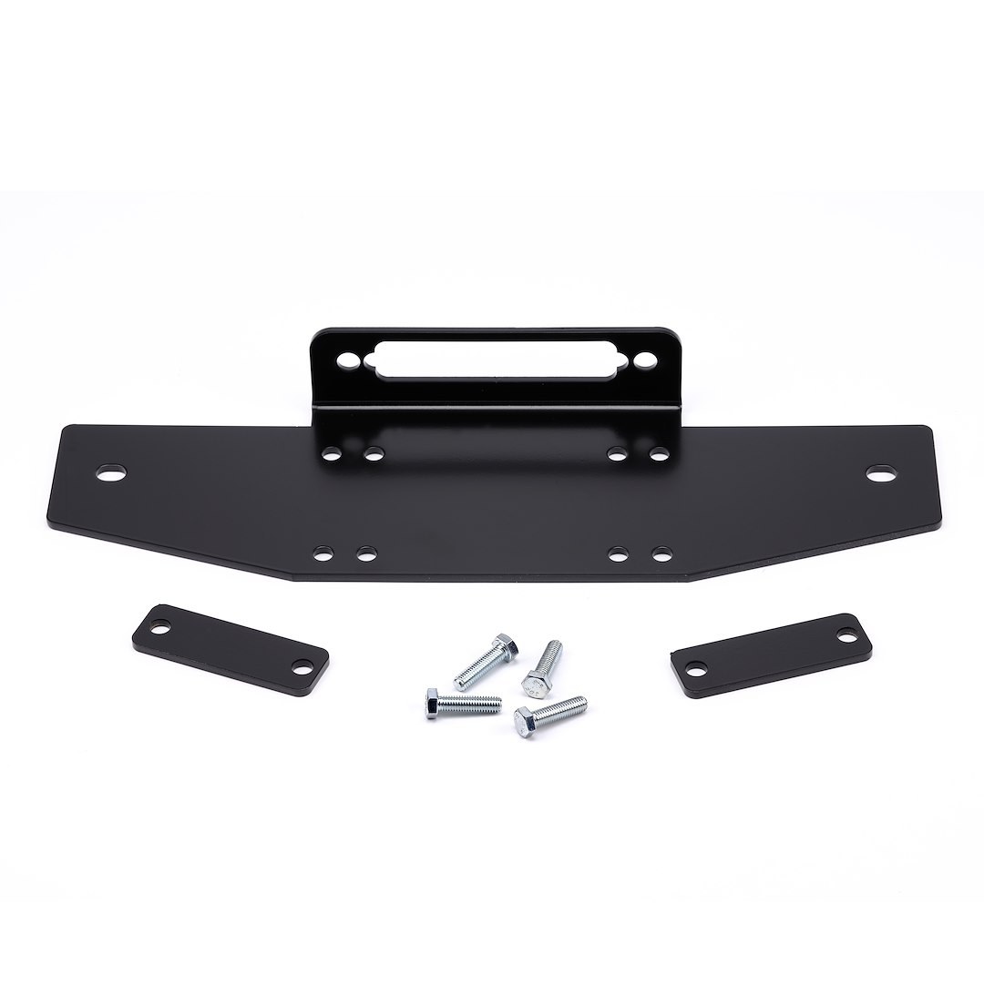 WARN Industries Winch Mount, For 2500 to 5500 Pound Winches, Fixed Mount, Powder Coated, Black – 102848
