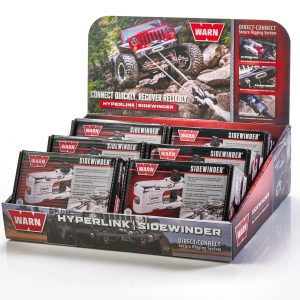 WARN Industries Point of Purchase Display, Includes Assortment of 6 Epic Hyperlink and Epic Sidewinder Shackles – 102990