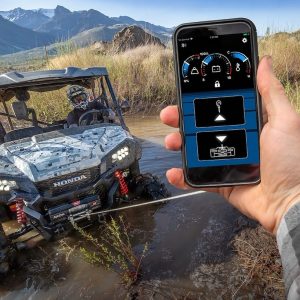 WARN Industries Winch Remote Control System, For Use with Warn Axon Winches, Wireless, With Wireless Receiver, 100 Foot Range – 103940