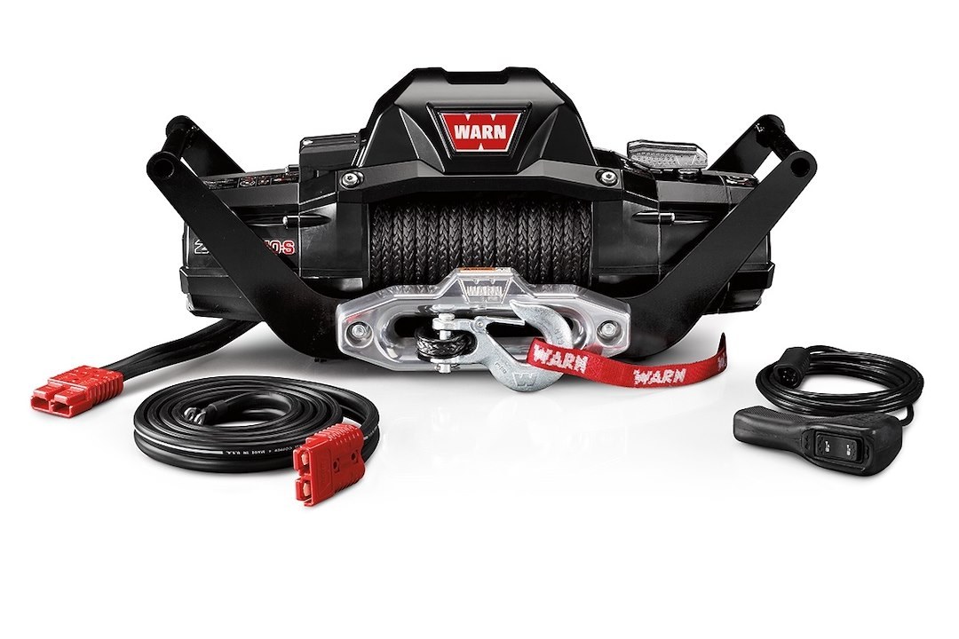 WARN Industries Winch, Zeon ® 10-S, Portable, Vehicle Recovery Winch, 12 Volt Electric, 10000 Pound Line Pull Capacity – 104179