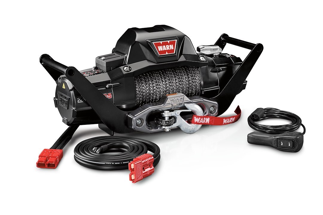 WARN Industries Winch, Zeon ® 10-S, Portable, Vehicle Recovery Winch, 12 Volt Electric, 10000 Pound Line Pull Capacity – 104179