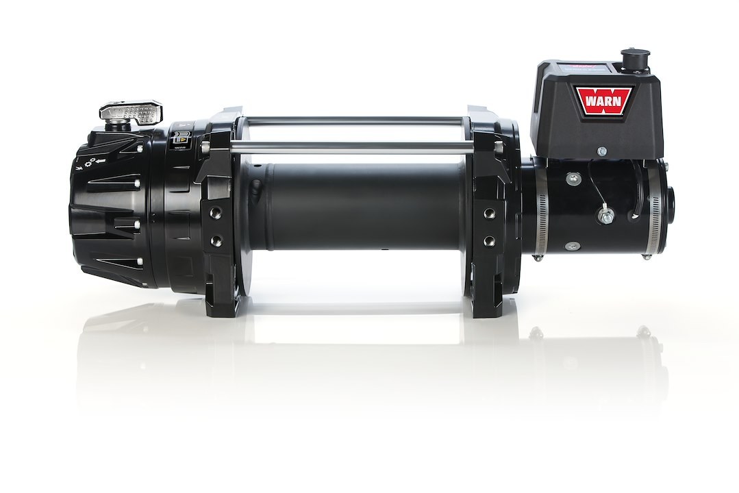 WARN Industries Winch, Series G2, 12 Volt Electric, 15 DC, Without Rope, Anti-Clockwise, 10 Inch Wire Drum, Manual Clutch – 104520