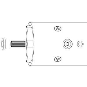 WARN Industries Winch Motor, For Warn Series G2 Electric Winches, 12 Volt – 104561