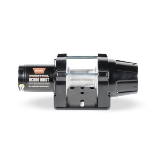 WARN Industries Winch, Industrial Hoist, DC800, Vehicle Mounted, 24 Volt, 800 Pound Line Pull Capacity, Without Rope, Without Fairlead – 104802