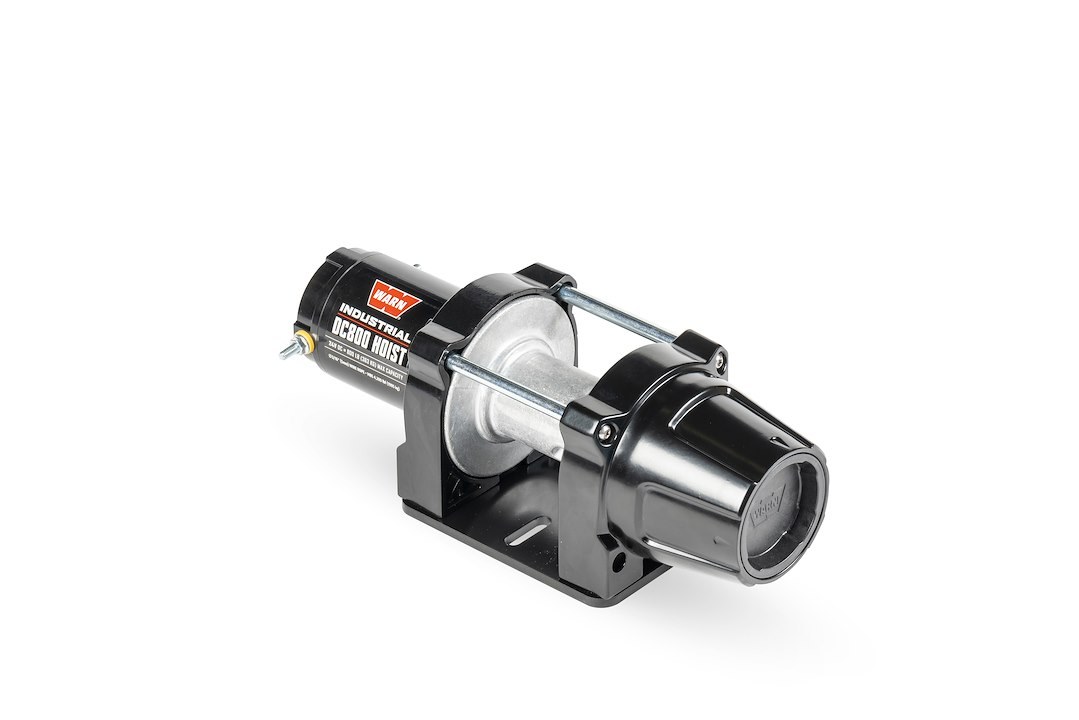 WARN Industries Winch, Industrial Hoist, DC800, Vehicle Mounted, 24 Volt, 800 Pound Line Pull Capacity, Without Rope, Without Fairlead – 104802