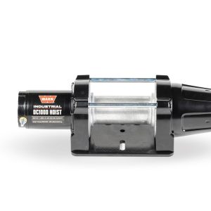 WARN Industries Winch, Industrial Hoist, DC1000, 24 Volt Electric, 1000 Pound Line Pull Capacity, Without Rope, Without Fairlead – 105102