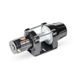 WARN Industries Winch, Industrial Hoist, DC1000, Short Drum, 12 Volt Electric, 1000 Pound Line Pull Capacity, Without Rope, Without Fairlead – 105151