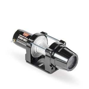WARN Industries Winch, Industrial Hoist, DC1000, Short Drum, 12 Volt Electric, 1000 Pound Line Pull Capacity, Without Rope, Without Fairlead – 105151