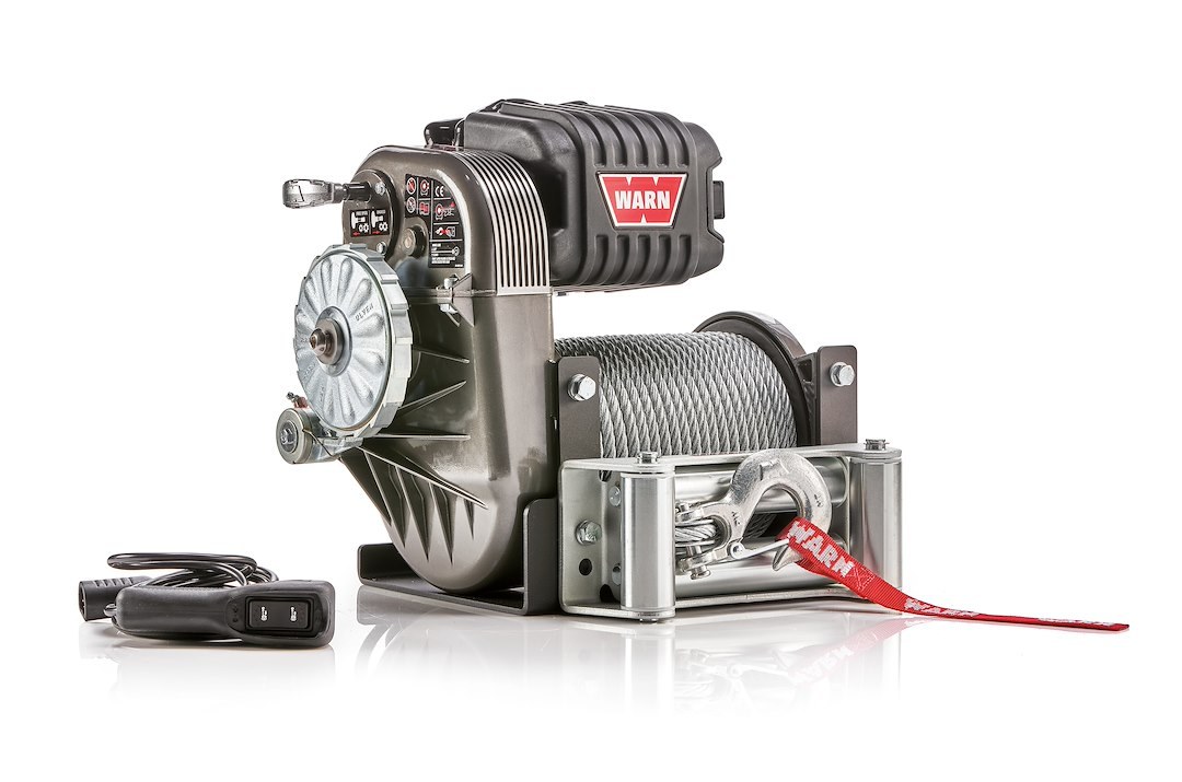 WARN Industries Winch, M8274 Series, Vehicle Mounted, Vehicle Recovery Winch, 10000 Pound Line Pull Capacity – 106170