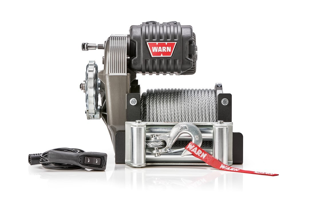 WARN Industries Winch, M8274 Series, Vehicle Mounted, Vehicle Recovery Winch, 10000 Pound Line Pull Capacity – 106170