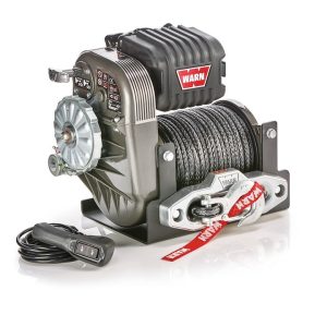 WARN Industries Winch, Vehicle Mounted, 6 Horsepower Motor, 10000 Pound Pull Capacity, 150 Foot Synthetic Rope – 106175