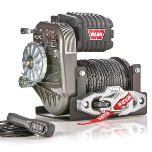 WARN Industries Winch, Vehicle Mounted, 6 Horsepower Motor, 10000 Pound Pull Capacity, 150 Foot Synthetic Rope – 106175