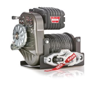 WARN Industries Winch, Vehicle Mounted, 6 Horsepower Motor, 10000 Pound Pull Capacity, 150 Foot Synthetic Rope – 106175