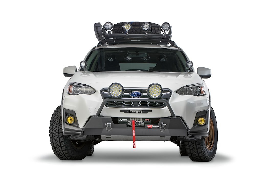 WARN Industries Winch Mount, For Use with Axon 45/ Axon 55/ Vrx 45 Winches, Fixed Mount, Powder Coated, Black – 106221