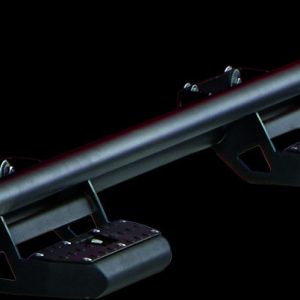 WARN Industries Rocker Panel Guard, Rock Sliders, Round Tube, Powder Coated, Black, Steel – 106370