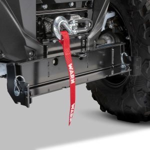 WARN Industries Snow Plow Mount, Front Kit, Black, Includes Mounting Bracket and Hardware, Steel, Powder Coated – 106576