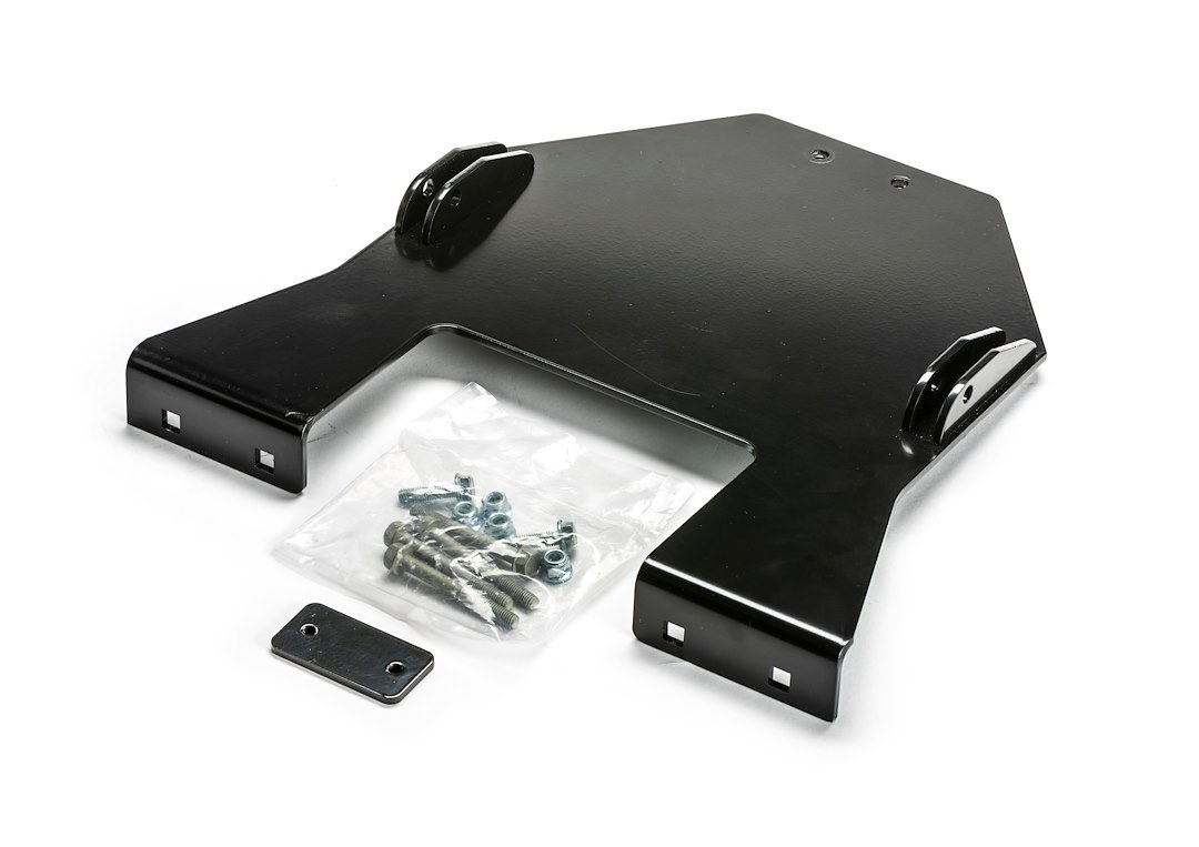 WARN Industries Snow Plow Mount, Replacement for Warn Part 89613, Center Kit, Black, With Mounting Bracket and Hardware – 107562