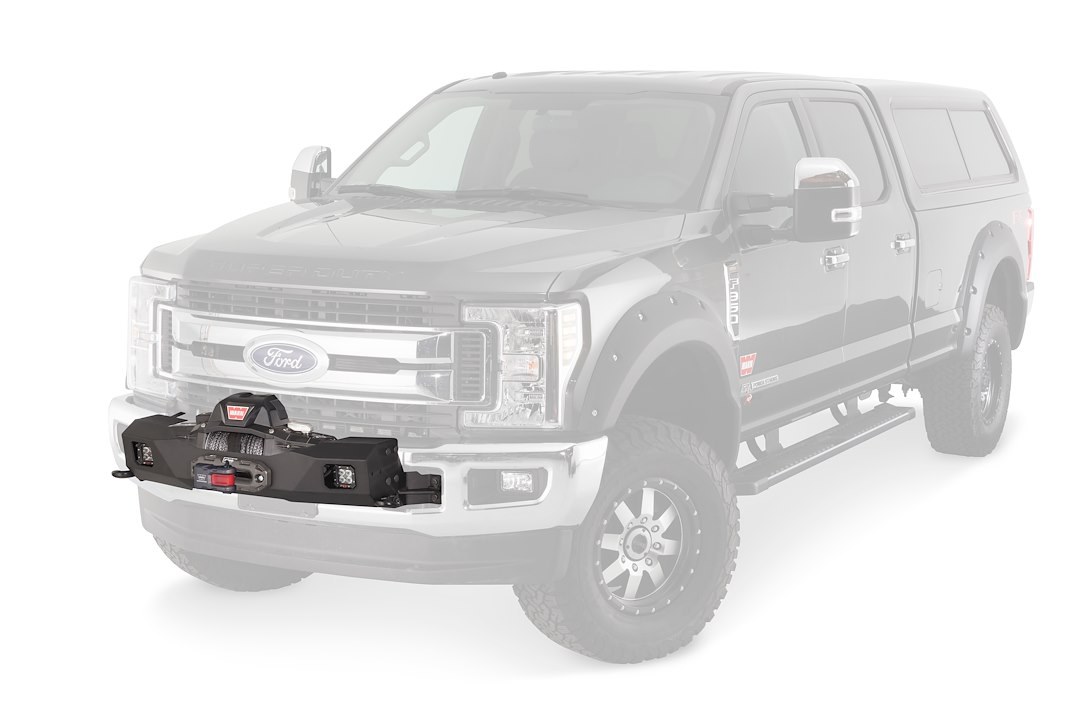 WARN Industries Winch Mount Installation Kit, For Mounting Warn Gen III Trans4mer Winch Mount, Bolt-On, Steel, Black Powdercoated – 108001
