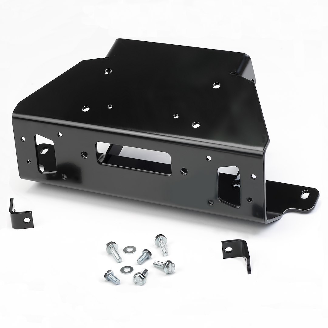 WARN Industries Winch Mount, For Warn Axon Winches, Powder Coated, Black, Steel – 108760