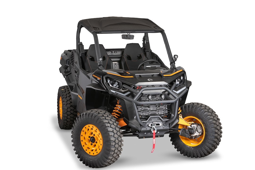 WARN Industries Winch Mount, For Warn Axon Winches, Powder Coated, Black, Steel – 108760