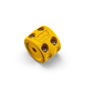 WARN Industries Winch Cable Stop, Up to 1/2 Inch Cable Diameter, Split Design, Yellow, Rubber – 108791