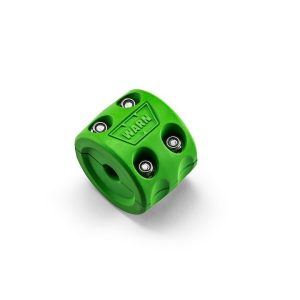 WARN Industries Winch Cable Stop, Up to 1/2 Inch Cable Diameter, Split Design, Green, Rubber – 108792