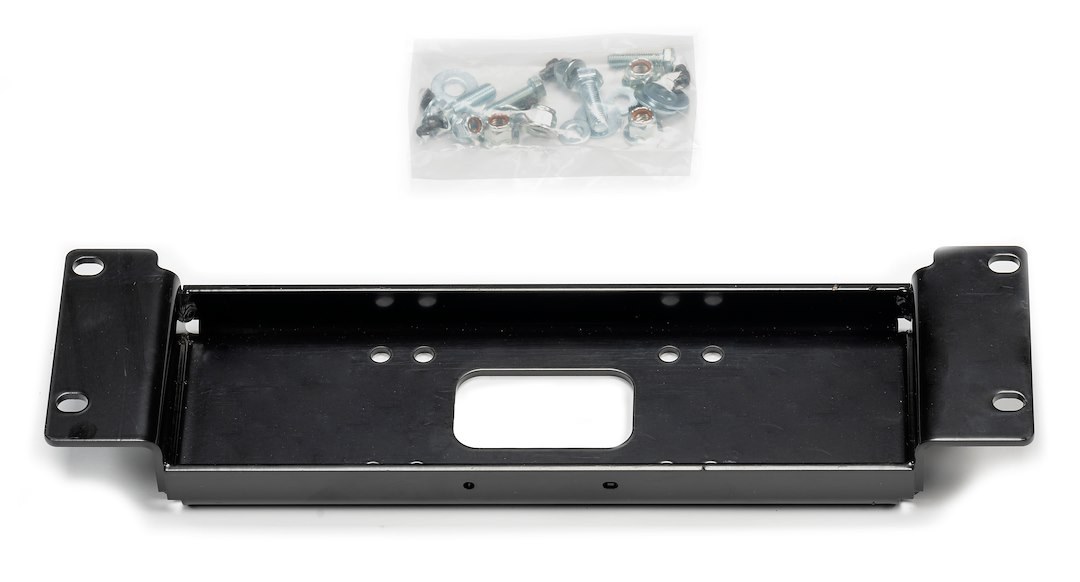 WARN Industries Winch Mount, For Use with Warn Vrx 25/ Vrx 35/ Vrx 45/ Axon 45/ Axon 45RC and Axon 55 Winches, Black, With Mounting Hardware – 109094