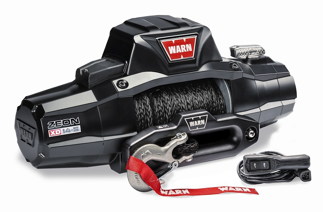 WARN Industries Winch, Zeon® Xd 14-S, Vehicle Mounted, Vehicle Recovery Winch, 12 Volt Electric, 14000 Pound Line Pull Capacity – 110014
