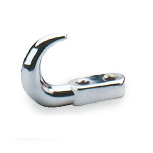 WARN Industries Tow Hook, Functional/ 8000 Pound Capacity, Universal, Chrome Plated, Silver, Frame Mount, Single, With Hardware – 13200