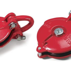 WARN Industries Winch Snatch Block, 24000 Pound Maximum Capacity, For Winches with 12000 Pound Capacity, With Grease Port – 15640