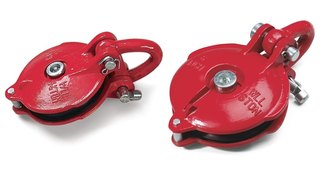 WARN Industries Winch Snatch Block, 24000 Pound Maximum Capacity, For Winches with 12000 Pound Capacity, With Grease Port – 15640
