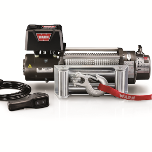 WARN Industries Winch, M8000 Series, Vehicle Mounted, Vehicle Recovery Winch, 12 Volt Electric, 8000 Pound Line Pull Capacity – 26502